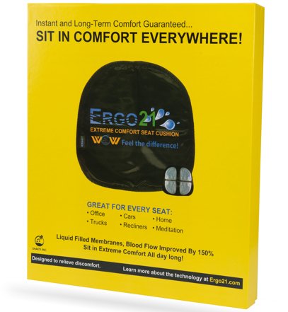 No More Butt Burn - Ergo21 Extreme Comfort Seat Cushions - TNM