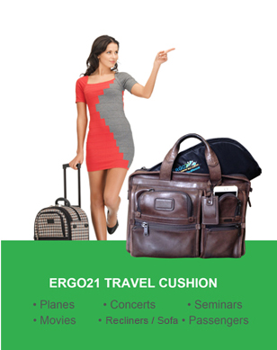 ergo 21 travel cushion for plane better than gel