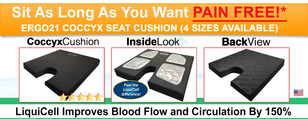 Coccyx Seat Cushion Tailbone Pain Relief