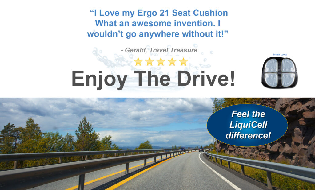 Car Seat Cushion for Ultimate Comfort on Long Drives - Ergo21