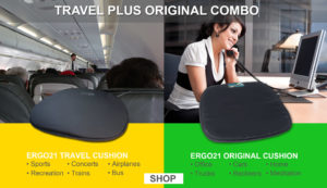 Why Ergo21 Original Seat Cushion for Travel on plane, train