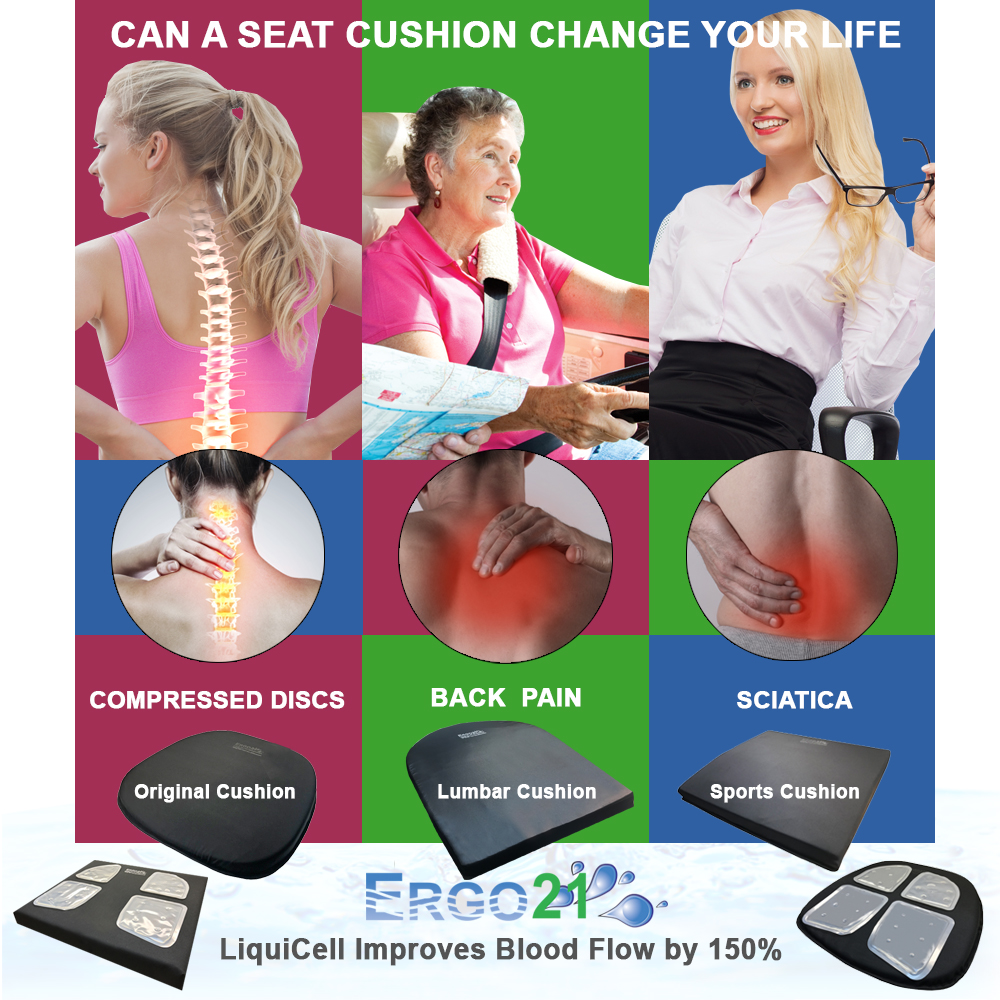 Seat Cushions for Arthritis Hip Pain and Arthritis Sufferers - Ergo21
