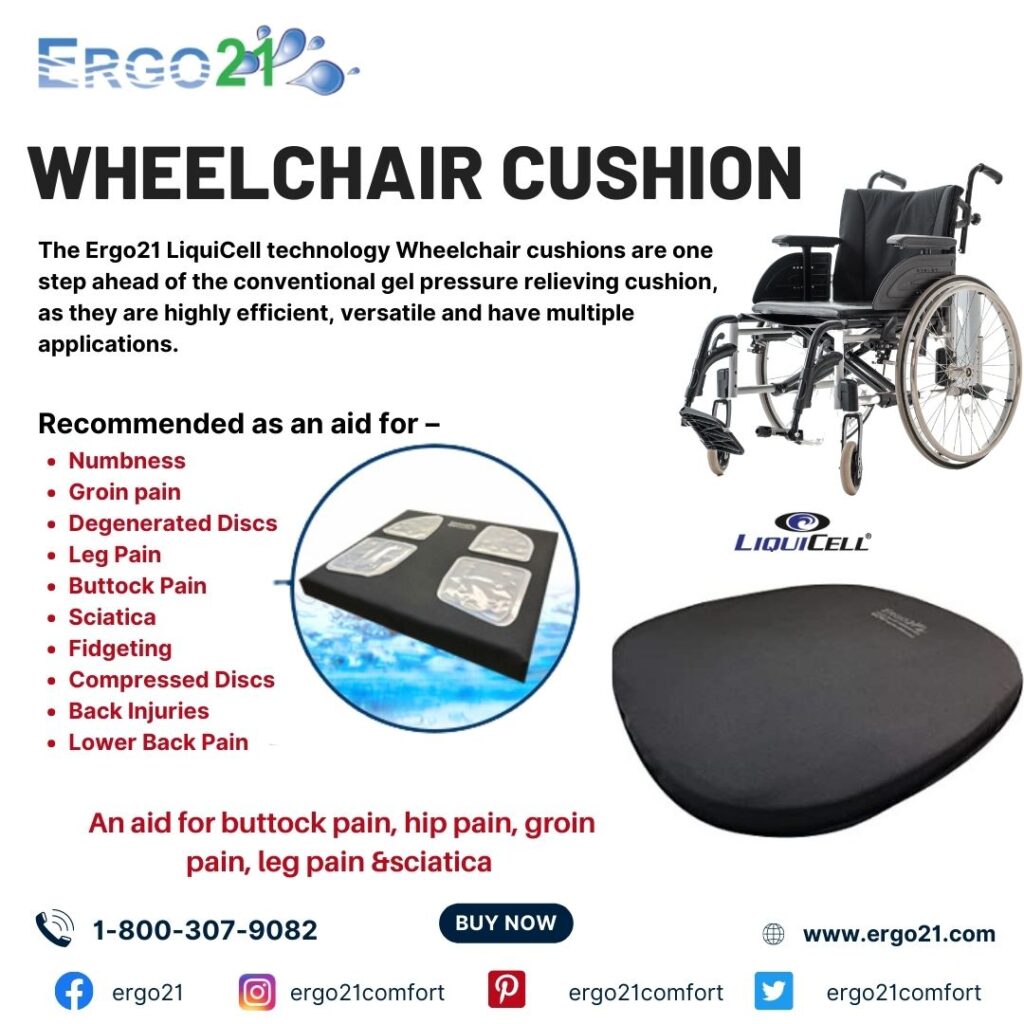 Gel Pressure Sore Prevention Wheelchair Cushion