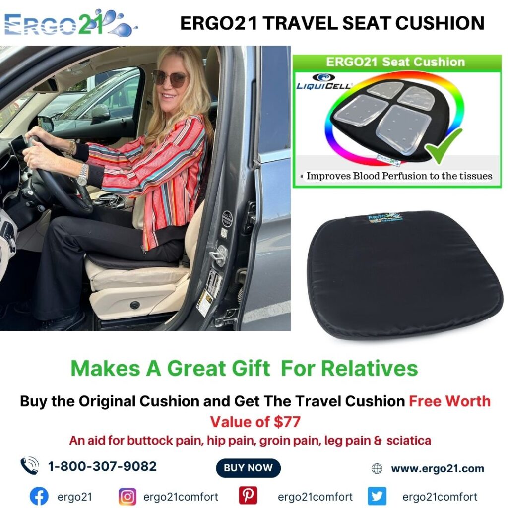 Ergo21 Comfortable Lumbar Support Pillow for Office Chair